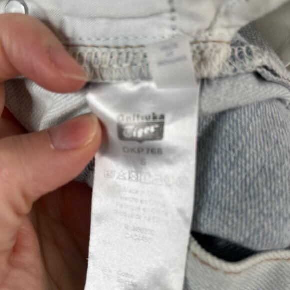 Onitsuka Tiger X Andrea Pompilio  Light Wash Cropped Jeans Size Small - Picture 11 of 15